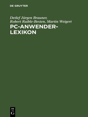 cover image of PC-Anwender-Lexikon